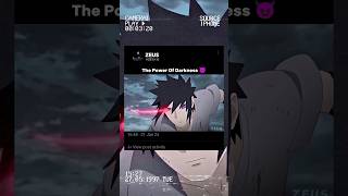 The Power Of Darkness 😈  Sasuke Uchiha 🔥 anime naruto shorts trending [upl. by September]