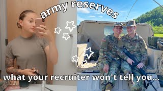 WHAT YOU NEED TO KNOW BEFORE JOINING THE ARMY RESERVES [upl. by Drobman]