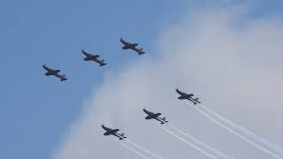 RAAF Roulettes Australia Day display over Melbourne [upl. by Labanna]