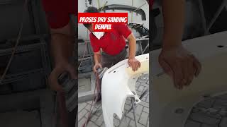 Proses Dry Sanding Dempuldempulmobil bodyrepair amplas mesin dry sanding [upl. by Annay]