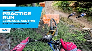 GoPro Ronan Dunne Locking in for Leogang  Austria  24 UCI Downhill MTB World cup [upl. by Coughlin]