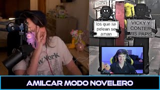 VICKY PRESENCIA EL LADO NOVELERO DE AMILCAR vickypalami twitch [upl. by Theron]