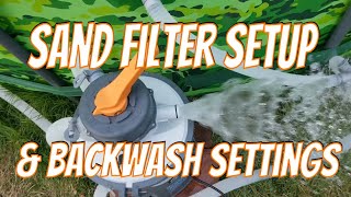 Bestway Sand Filter Setup amp Backwash Instructions Manual Flowclear Pump Installation Settings [upl. by Nagel]