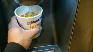 How To Cook Instant Ramen Cup Noodle With A Microwave [upl. by Anauqes]