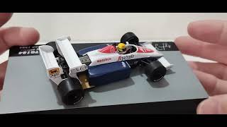 f1 ayrtonsenna toleman TG184 Great Britain GP diecast escala 143 ixo [upl. by Otsuaf]