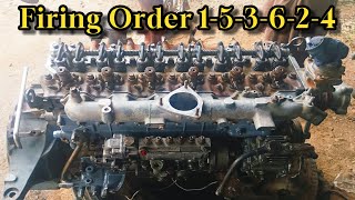 6 cylinder diesel engine firing order tappet settings firing order 153624 [upl. by Halbert]