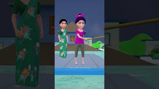 arey Mummy pakro pakroo pakrooo comedytimetoons funny comedy animated 3danimation bhabhicomedy [upl. by Audi]