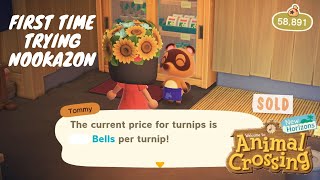 First Time Using Nookazon l Selling Turnips For Profit  Animal Crossing New Horizons Playthrough [upl. by Tsyhtema]