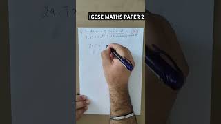 Derivatives maths igcse math exam [upl. by Buckie]