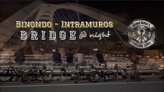 Binondo Intramuros BRIDGE at NIGHT cycling bike bikelover video viralvideo manila philippines [upl. by Nwhas128]