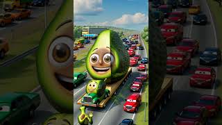 🥑 Big Avocado on the Move  Funny Fruit Animation 🍃✨ [upl. by Enidan]