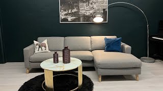 GRATIS LEVERING  SALG Nyrenset og strøken Skeidar Litsofa design hjørnesofa bestmøbler [upl. by Starlin]