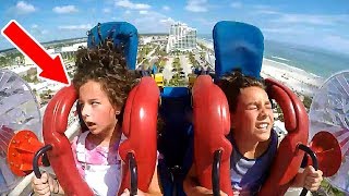 Kids Passing Out 5  Funny Slingshot Ride Compilation [upl. by Harbard]