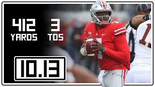 Dwayne Haskins Full Highlights Ohio State vs Minnesota  101318  412 Yards 3 TDs [upl. by Lilla]