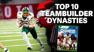 Top 10 Dynasty Schools for Teambuilder in College Football 25 [upl. by Prasad]