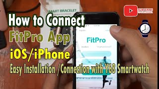 Installing FitPro App in Android with Y56 Smartwatch [upl. by Hay908]