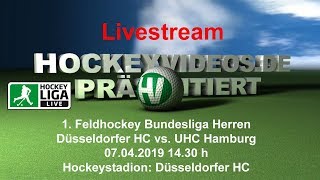 1 FeldhockeyBundesliga Herren DHC vs UHC 07042019 Livestream [upl. by Vidal]