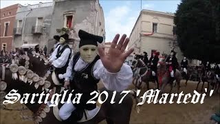 Carnevale Oristano Sartiglia 2017 quot Sfilata cavalieri Martedìquot [upl. by Nalda]