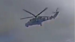 🔴 Russian War In Ukraine  Ukrainian MI24 Hind Helicopter Unleashes Rocket Strike On Russian Troops [upl. by Lemra]