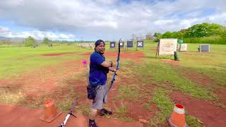 Barebow shooting with 25” Gillo riser Morrison max 6 limbs [upl. by Eaner243]