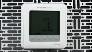 How to enter and navigate advanced programming on the T6 Pro thermostat  Resideo [upl. by Isiahi]