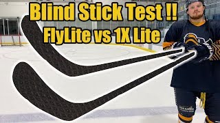 Bauer Vapor FlyLite vs 1X Lite Blind Hockey Stick Test [upl. by Myna]