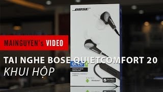 Khui hộp tai nghe Bose Quietcomfort 20  wwwmainguyenvn [upl. by Rosalinde599]