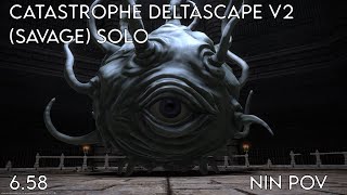 FFXIV OST O2S  Catastrophe Deltascape V2 Savage Solo  NIN PoV  Patch 658 [upl. by Alius]