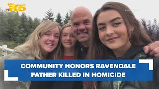 Family friends honor Ravensdale father killed in homicide [upl. by Nosilla591]