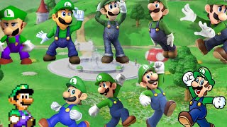 Evolución de Luigi en Super Mario Bros 19832024 Nostalgia [upl. by Dnomyaw]