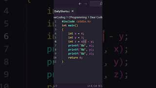 c programming for beginners whats the output programming coding engineer ​DearCoding ​ [upl. by Yetti52]