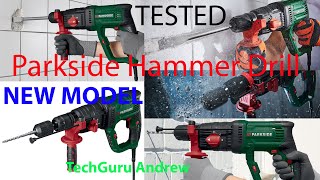 Parkside Hammer Drill PBH 1050 D4 REVIEW [upl. by Jacquelin]