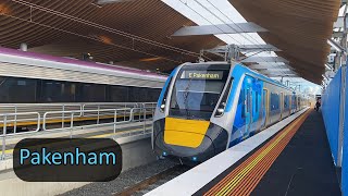 Trains at the new Pakenham station [upl. by Jewel]