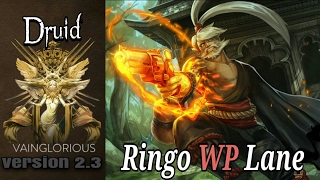 Druid  Ringo WP Lane  Vainglory hero gameplay from a pro player [upl. by Wenoa328]