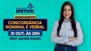 Concordância Verbal e Nominal para concursos  Profª Dayene Gomes [upl. by Ataliah]