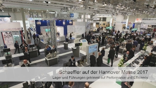 Hannover Messe 2017 Lager und Führungen getrimmt auf Performance und Efficiency Schaeffler [upl. by Aziul]