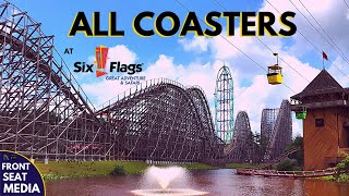 All Coasters at Six Flags Great Adventure  OnRide POVs  Front Seat Media [upl. by Myers]