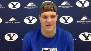 BYU Football  Press Briefing  South Florida  Max Tooley  September 21 2021 [upl. by Lorak]