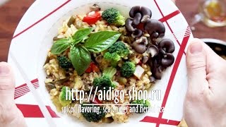 Veganpaella with saffron 🇪🇸♨️🥘 Веганпэалья с шафраном [upl. by Hanonew534]