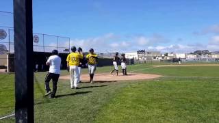 MEADE HEDRICKS BASES CLEARING DOUBLECABRILLO SENIOR HIGH SCHOOL PATRICK OSTINI MEMORIAL ALUMNI GAME [upl. by Frants]