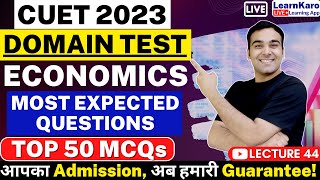 CUET 2023 Economics Mock Test  Top 50 MCQs [upl. by Anomer]