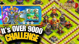 Easily 3 Star Its OVER 9000 Challenge Clash Of Clans in first attempt with this strategy [upl. by Iras]