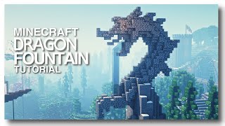 Minecraft How to Build a Dragon Statue Fountain [upl. by Ennylhsa]