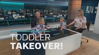 ITV News anchor upstaged by a very cute toddler [upl. by Lekim267]