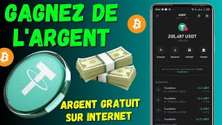 USDT GRATUIT  PREUVE DE RETRAIT  GAGNEZ DE L ARGENT SUR INTERNET AVEC LES CRYPTO [upl. by Gaiser138]