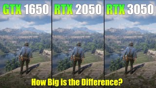 GTX 1650 vs RTX 2050 vs RTX 3050 Laptop  Gaming Test  How Big is the Difference [upl. by Yaras]