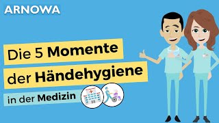 5 MOMENTE der HÄNDEDESINFEKTION  in der Pflege amp im Krankenhaus  arnowade [upl. by Ameehs]