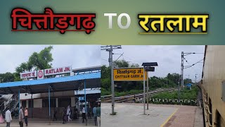 CHITTORGARH TO RATLAM FULL TRAIN JOURNEY 🚂 [upl. by Crin]