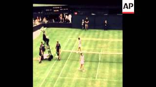 SYND 27672 WIMBLEDON TENNIS 2ND DAY LADIES SINGLES [upl. by Euqina]