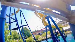 Nighthawk RARE Flying Roller Coaster 4K POV  Carowinds South Carolina No Copyright [upl. by Toogood936]